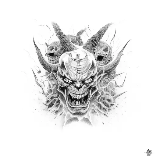 Demon Orgy Tearing Through Skin