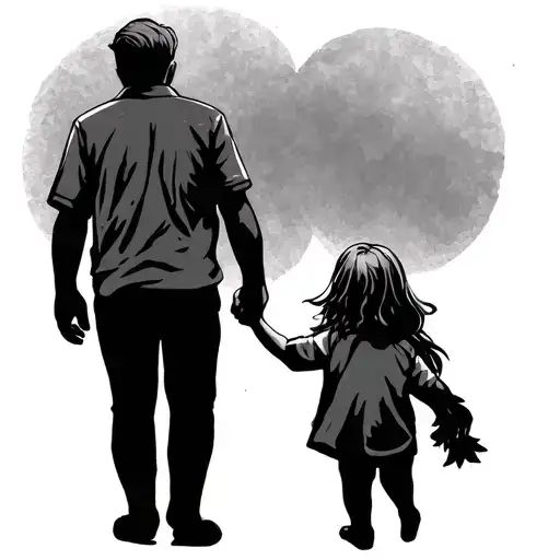 Mom Dad And Son Holding Hands