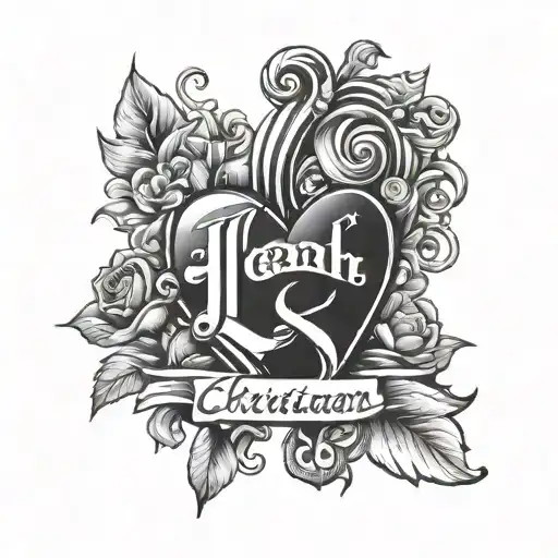 Names Jt Hannah Christian In Heart