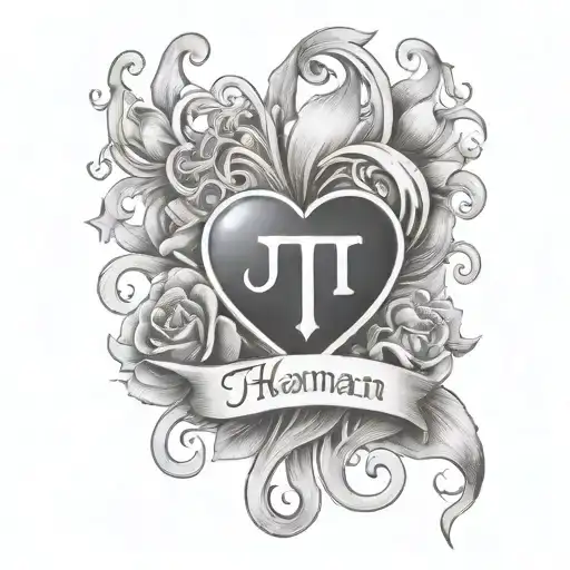 Names Jt Hannah Christian In Heart
