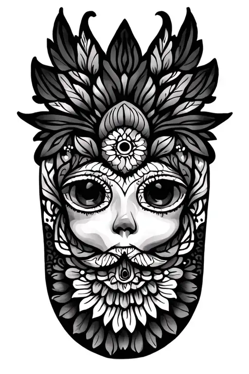 Mandala Design Incorporating Elements