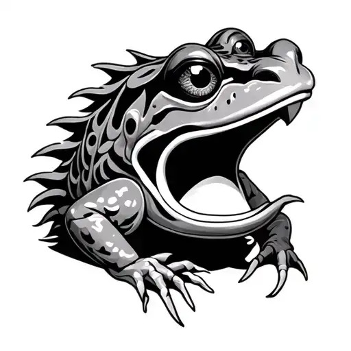 Frog Japanese Oni Mask