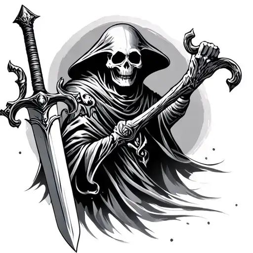 Grim Reaper With Sword