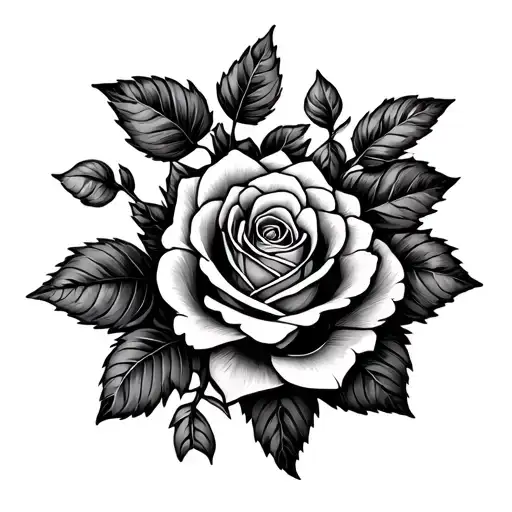 Rose Vine Wrapping Around The Arm Sleeve