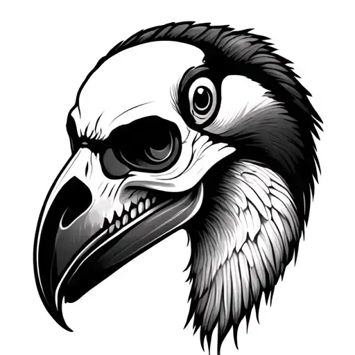 Toucan Skull Face