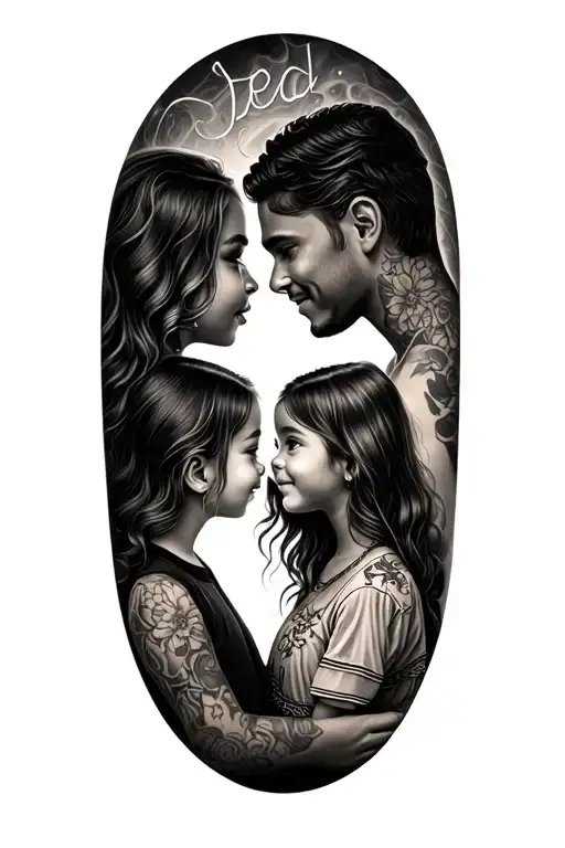 Dad And 2 Daughters Name