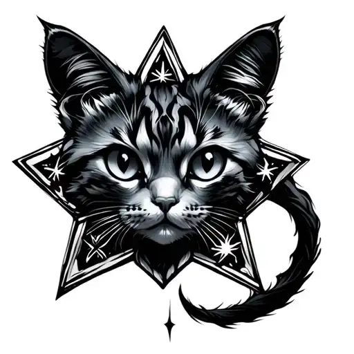 Star With Cat Ears And Tail