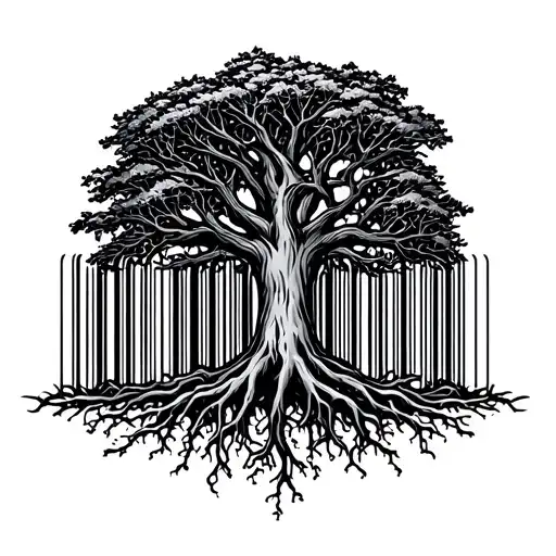 Tree Roots Are A Barcode Design