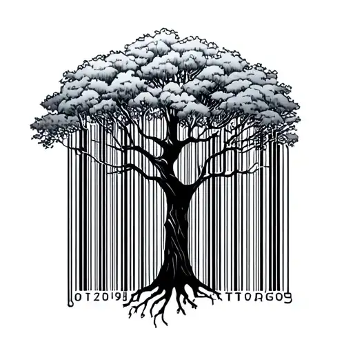 Tree Above Barcode