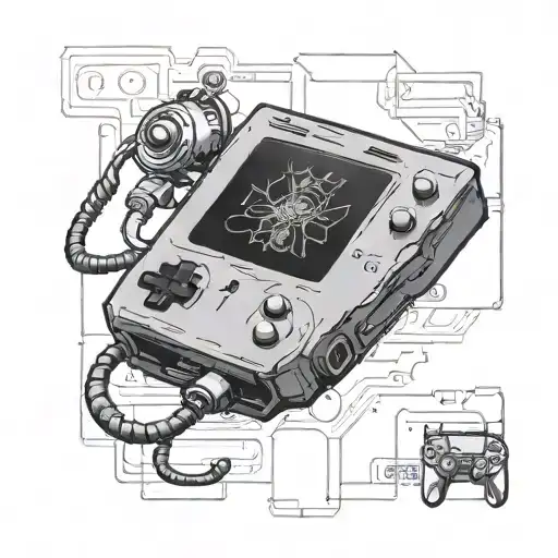 A Detailed Blueprint Of A Gaming Console