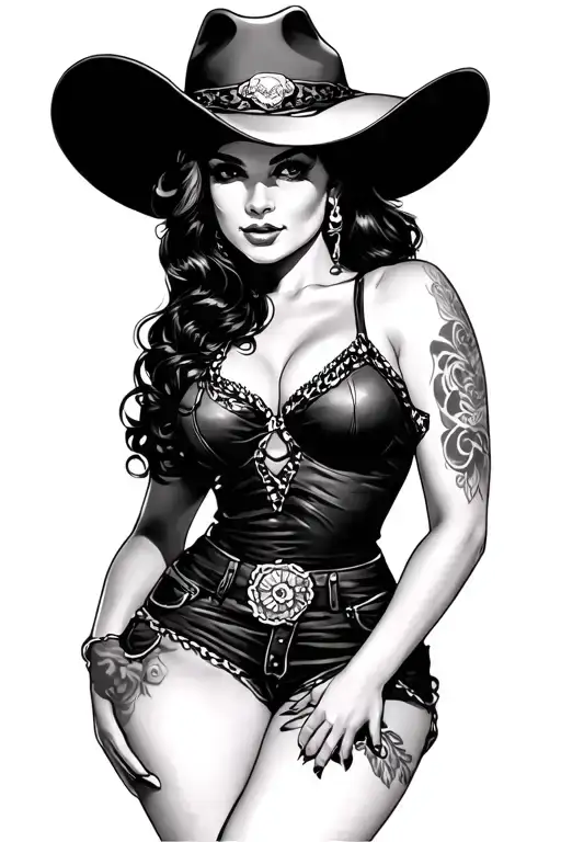 Western Pinup Model