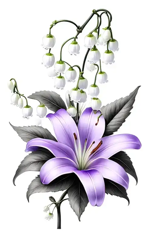 Lilac And Lily Of The Valley Flower