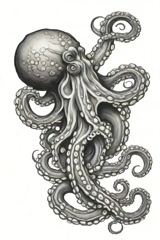 Octopus Stretching Tentacles Wrapped