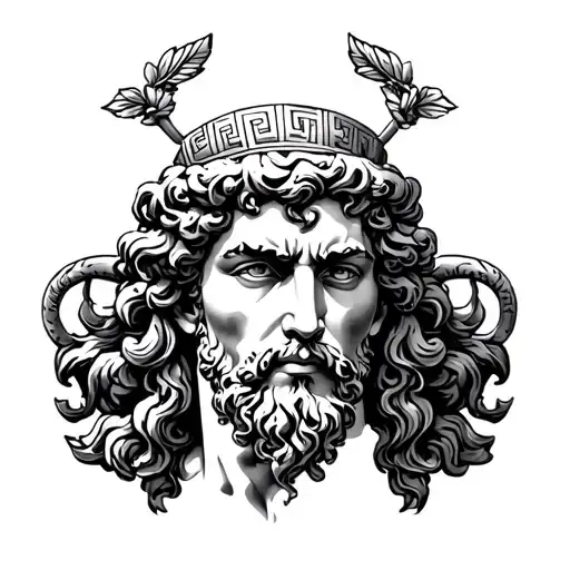 Greek God Dionysus In Military Guise