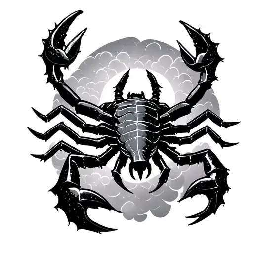 Scorpio Constellation In Clouds