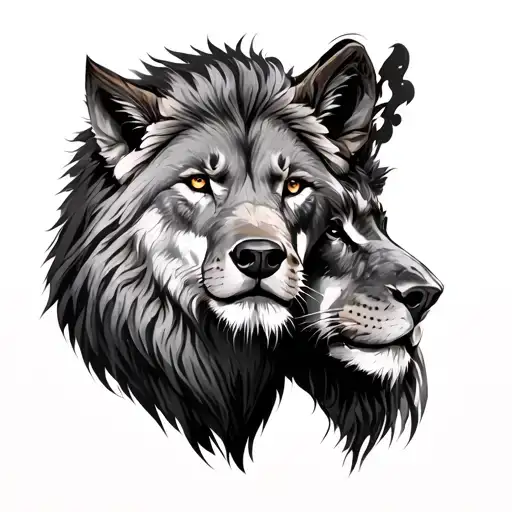 Wolf And A Lion