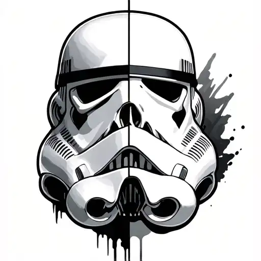 Half Storm Trooper Half Skull