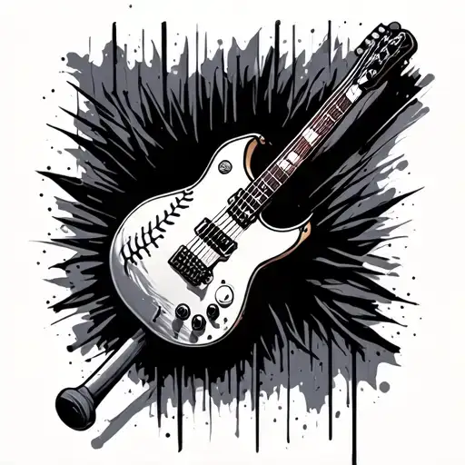 Baseball Bat Guitar Merging