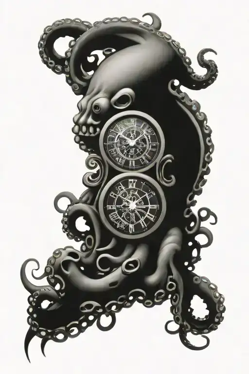 Octopus Mechanical Clock