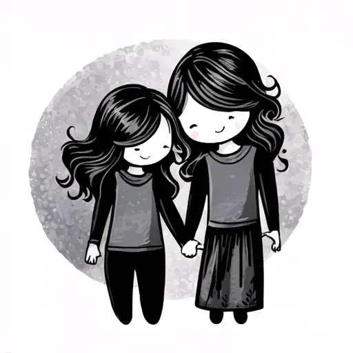 Father Daughter Holding Hands