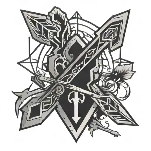 An Arrow Intertwined With Digital Locks And Keys Symbolizing The Client's Passion For Cyber Security