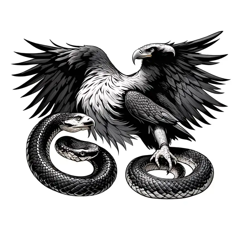 Eagle And Snake