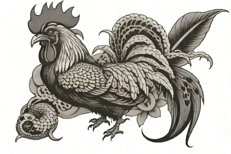 Rooster And Rattlesnake