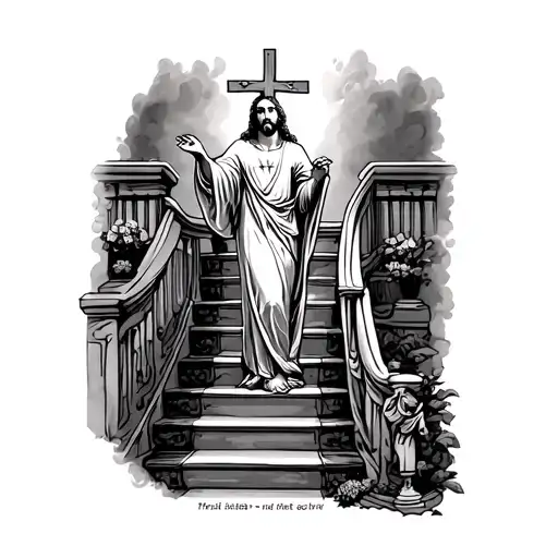 Stairway To Jesus Christ Holding