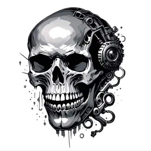 Masculine Mechanical Creating Power No Skull