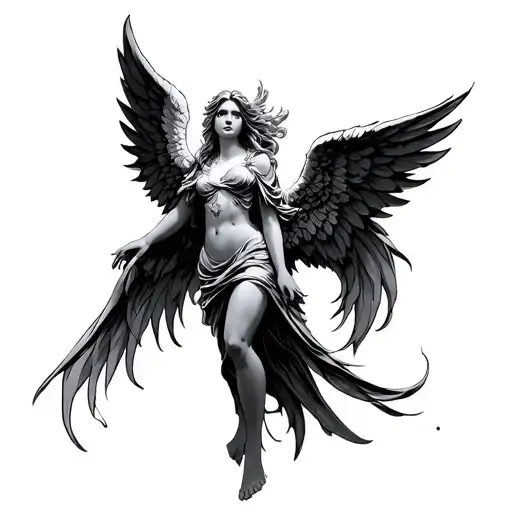 Temple Angel Black