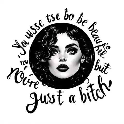 You Use To Be So Beautiful But Now Youre Just A Bitch