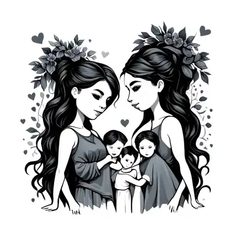 Strength Love Family Holding Hands