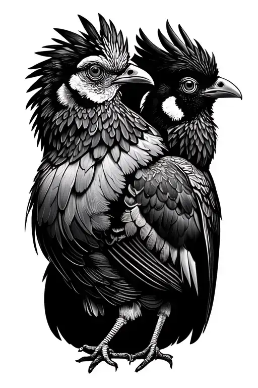 Bantam And Liverbird Entwined Together