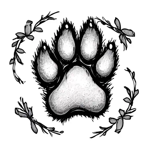 Dog Paw Print