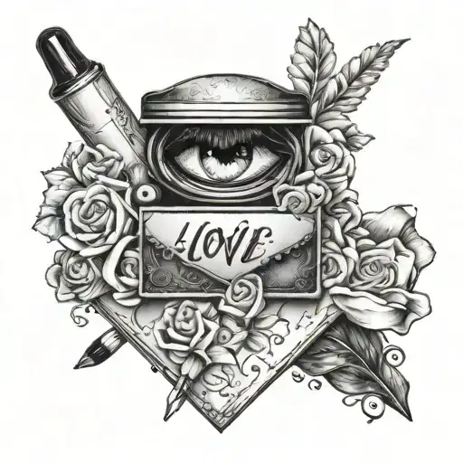 Love Letter Written In Makeup Products