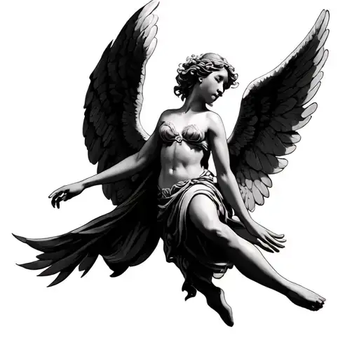 Angel Flying Down Back