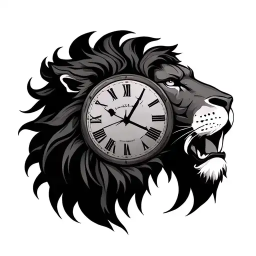 Lion Clock