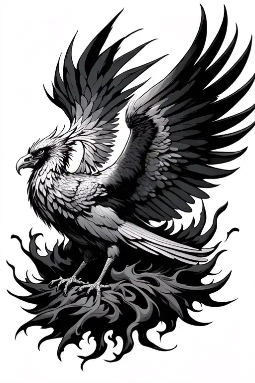 Phoenix Rising From The Ashes