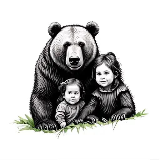 Bear And Children