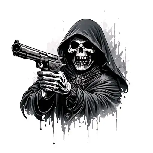 Grim Reaper With Gun