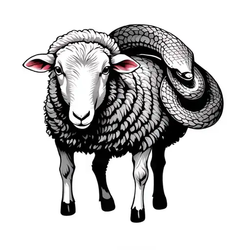 Sheep And Snake