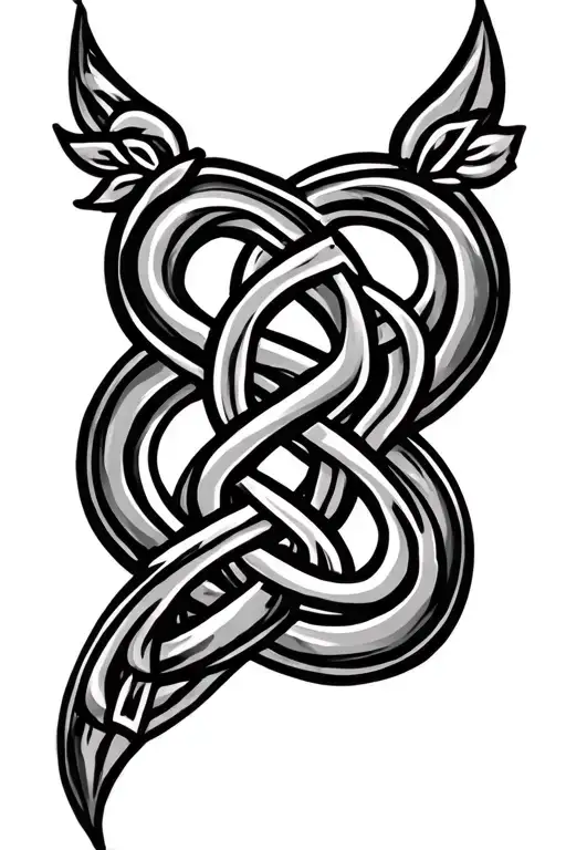 Celtic Knot Motherhood Symbol Intertwined