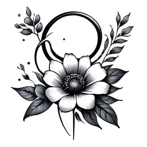 Flower And Infinity Symbol