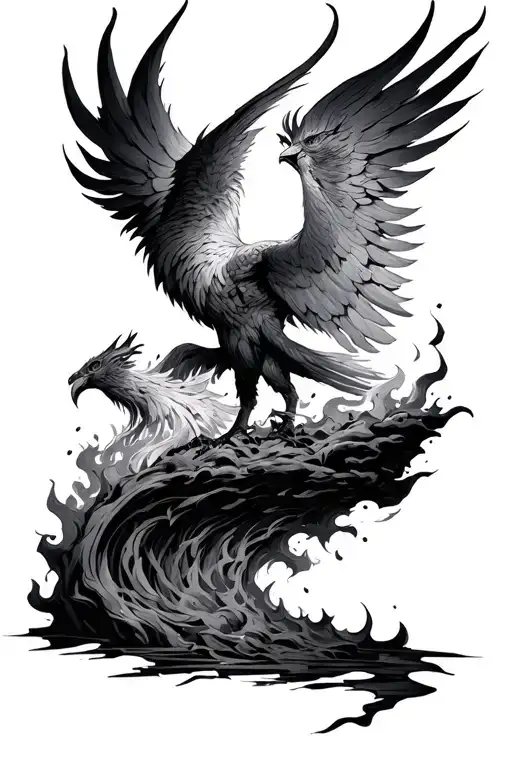 Phoenix Rising From Ashes