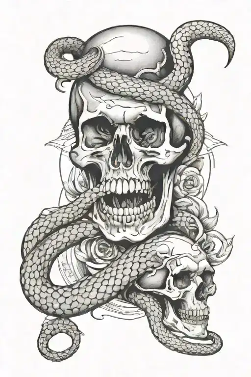 Momento Mori And Snake