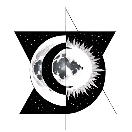 Moon And Sun Impossible Triangle