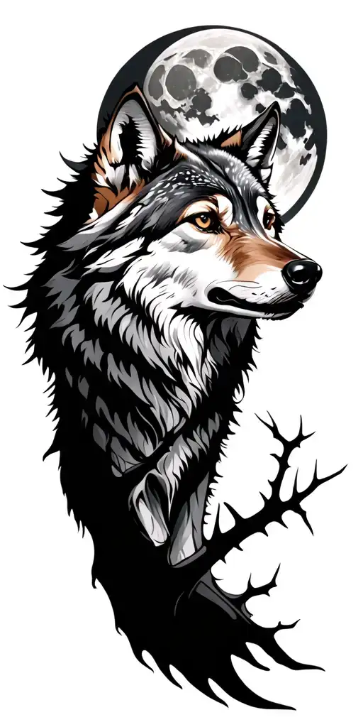 Wolf Full Moon Thorns Rank