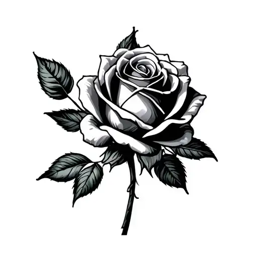 Rose Surrounded Saying Vernon's