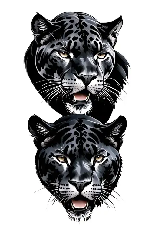 Three Panthers Head