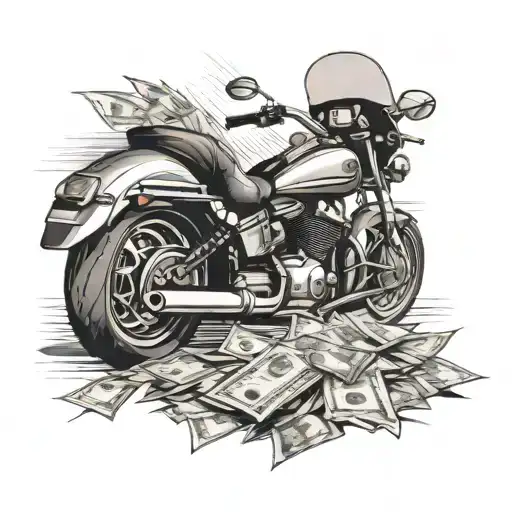 Motorcycle Speeding On Gta With Bags Of Money